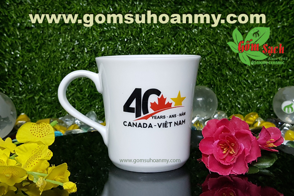 Cốc đẹp giá rẻ in logo Việt Nam Canada