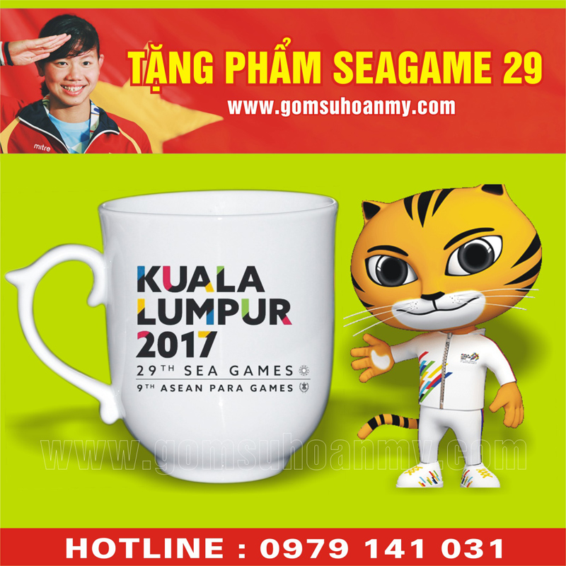 Quà tặng gốm sứ tặng phẩm seagame 29 Malaysia 2017